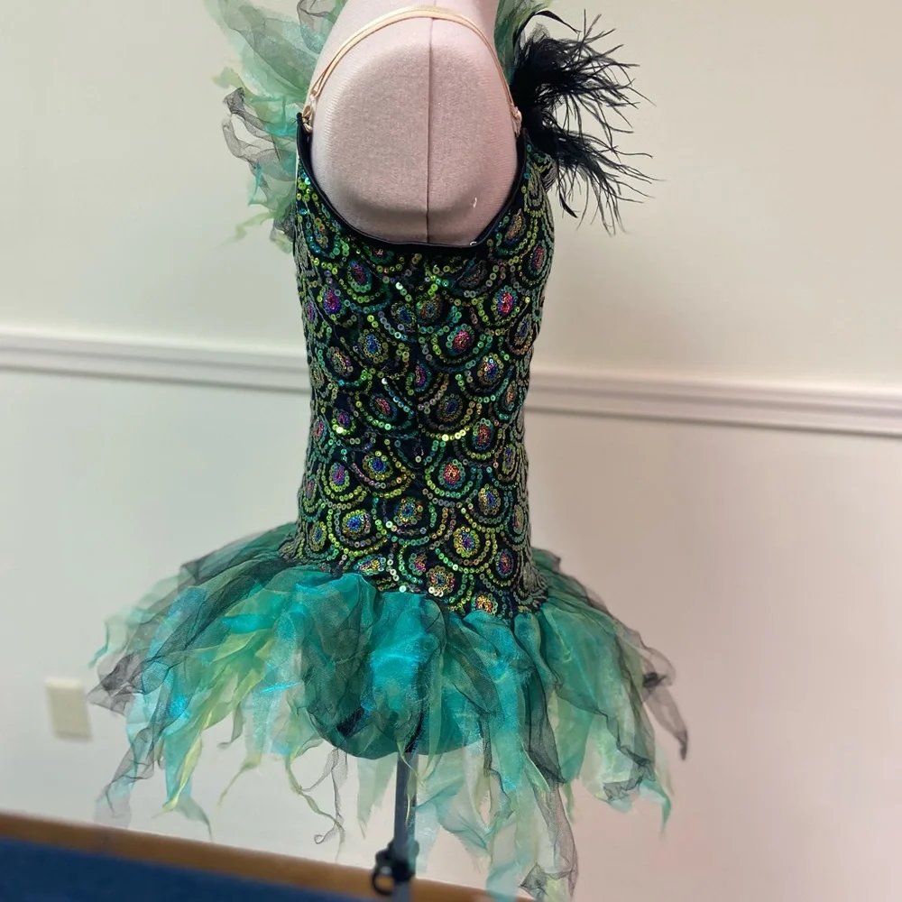 Weissman Green Peacock Tutu Dance Costume